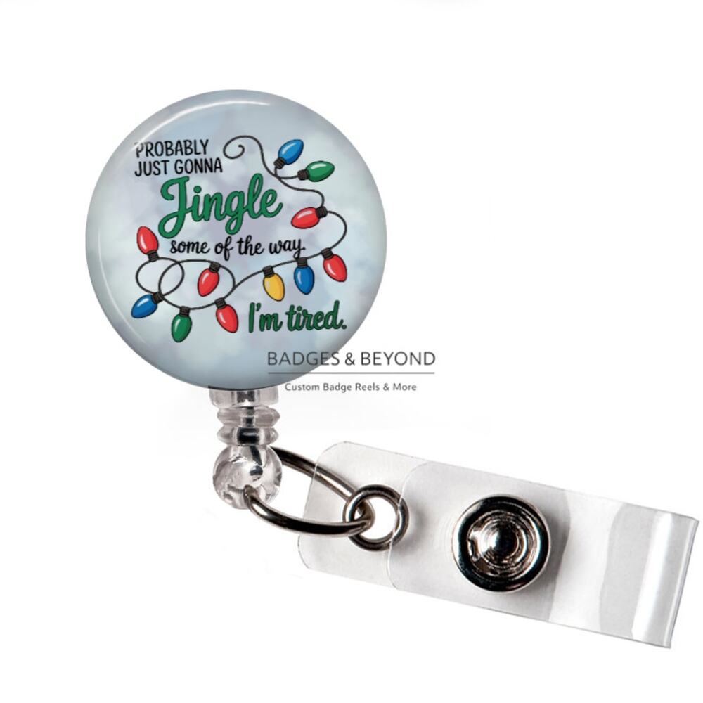 🎄🔔 Probably Going To Jingle Badge Reel | Funny Christmas ID Holder